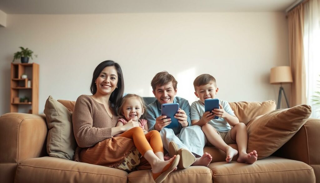 Familienzeit ohne Handy